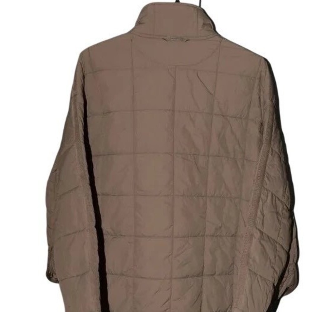 NWT Roxy Womens Brown Grid Quilted Puffer Jacket Full Zip SZ XS - Picture 5 of 5